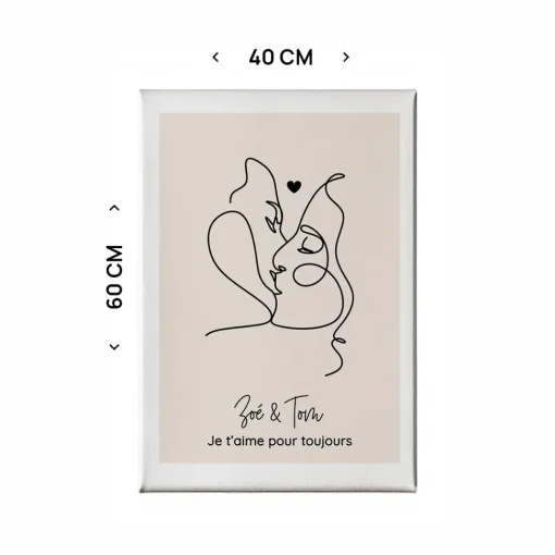 Toile canva personnalisable - Dessin au trait|Cadeaux.com Outlet