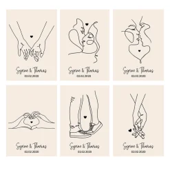 Toile canva personnalisable - Dessin au trait|Cadeaux.com Outlet