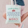 Tote bag Personnalisable - L'école est finie - 100% coton naturel|Cadeaux.com Best