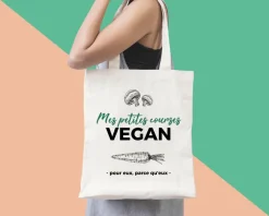 Tote Bag Personnalisable - Mes petites courses - 100% coton naturel|Cadeaux.com New