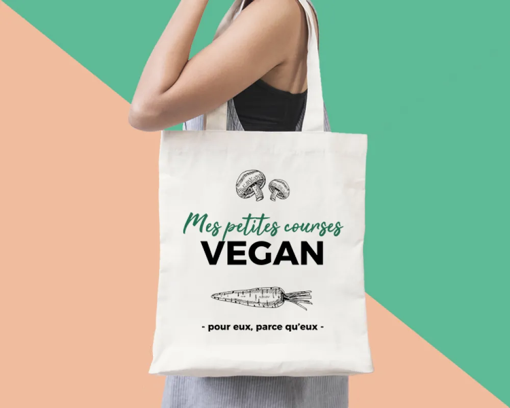 Tote Bag Personnalisable - Mes petites courses - 100% coton naturel|Cadeaux.com New