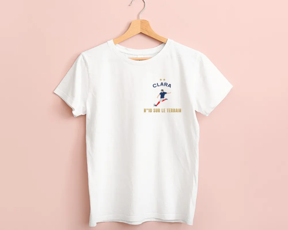 T-shirt femme personnalisé - Passion Football|Cadeaux.com Discount