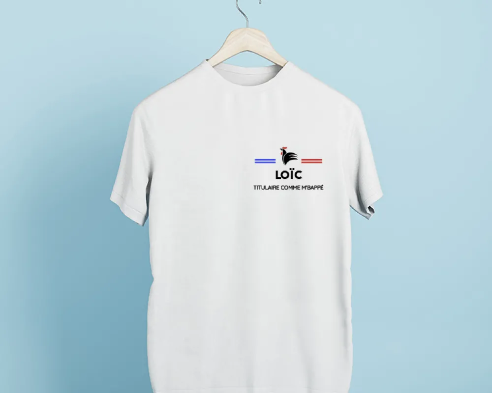 T-shirt homme personnalisé - Supporter Football|Cadeaux.com New