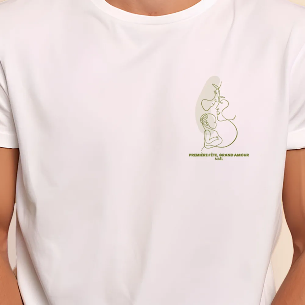 T-shirt homme personnalisé - Naissance d'un lien|Cadeaux.com New