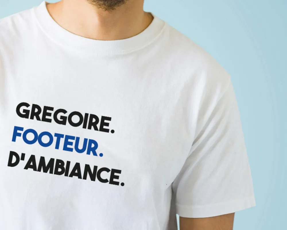 T-shirt homme personnalisé - Message Football|Cadeaux.com Hot