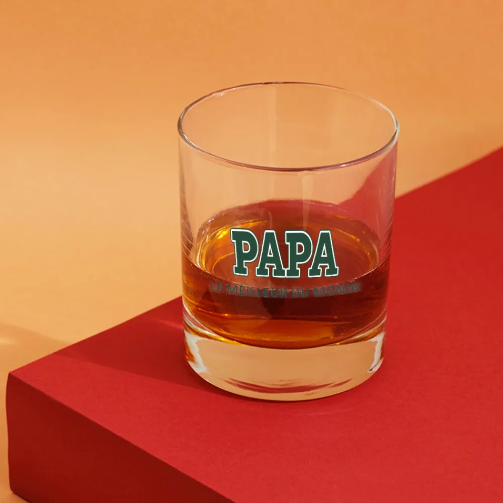 Verre à whisky personnalisé - College Style|Cadeaux.com Best